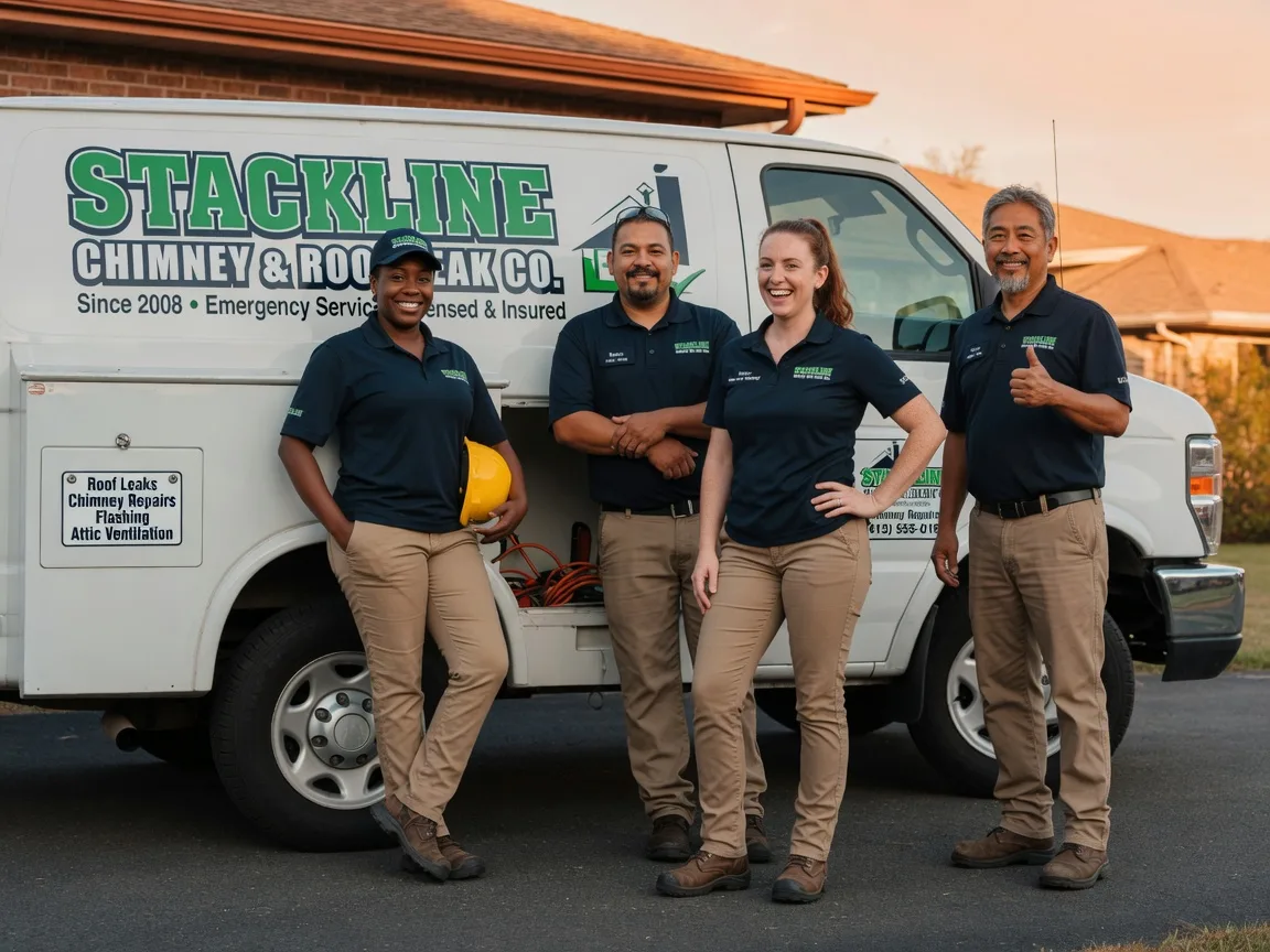 Chimney flashing repair company in Fairfield, TX